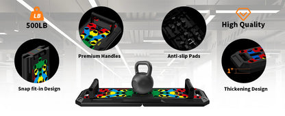 Custom Logo Multifunctional Home Gym Set with Pushup Bar System Fitness Training Push-Up Board